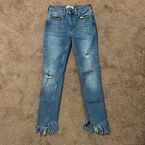 Free people cropped jeans